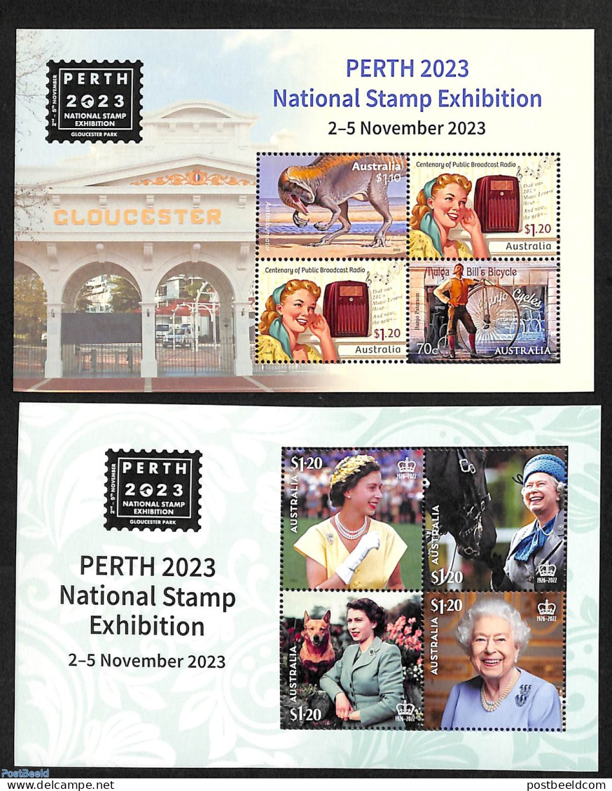 Australia 2023 Perth  Stamp Exhibition 2 S/s, Mint NH - Unused Stamps