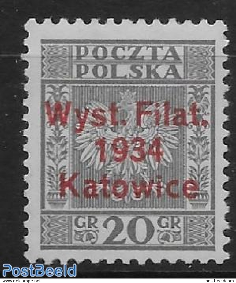 Poland 1934 Stamp Out Of Set. 1 V., Unused (hinged) - Ongebruikt