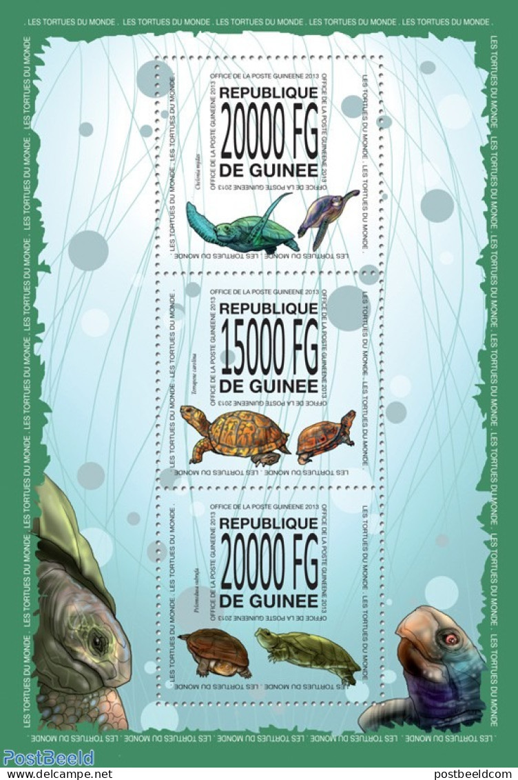 Guinea, Republic 2013 Turtles, Mint NH, Nature - Turtles - Other & Unclassified