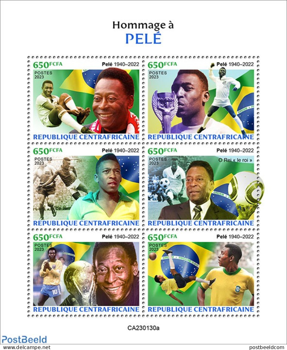 Central Africa 2023 Pelé, Mint NH, Sport - Football - Centrafricaine (République)