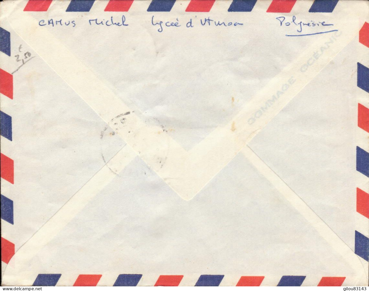 Lettre De Polynesie Francaise, Uturoa Ile Raiatea, 3e Jeux Du Pacifique Sud - 1961-....