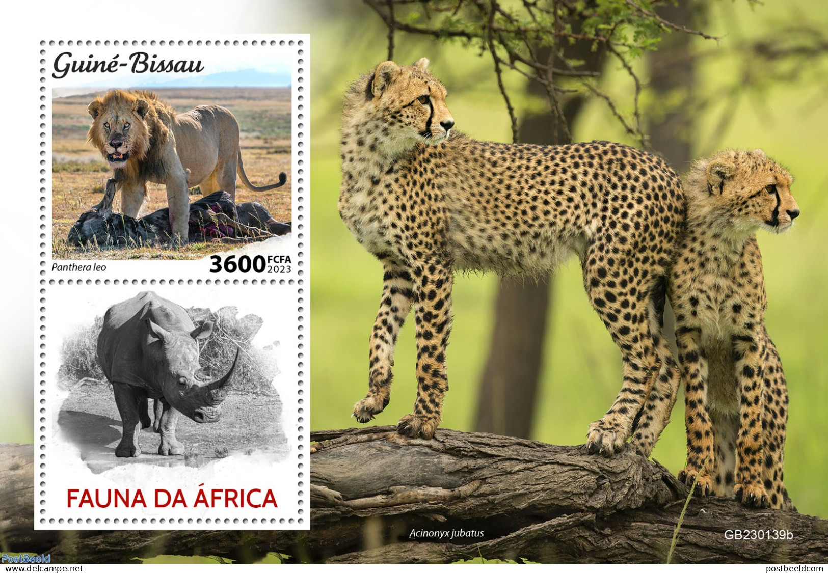 Guinea Bissau 2023 African Fauna, Mint NH, Nature - Cat Family - Hippopotamus - Guinée-Bissau