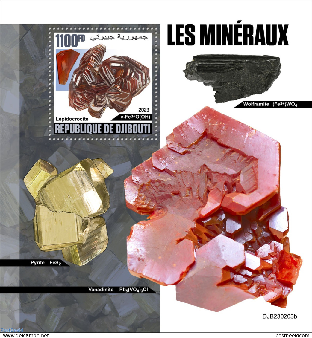 Djibouti 2023 Minerals, Mint NH, History - Geology - Gibuti (1977-...)
