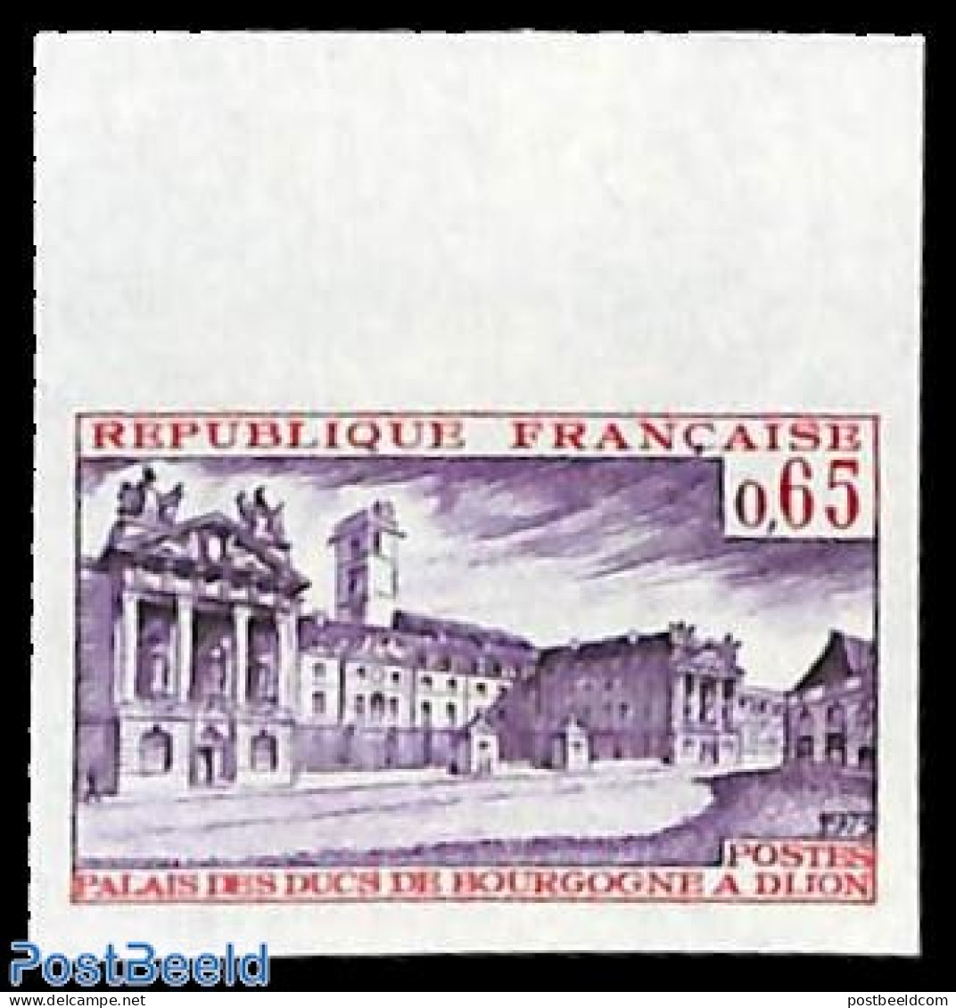 France 1973 Dyon 1v, Imperforated, Mint NH, Art - Castles & Fortifications - Ungebraucht