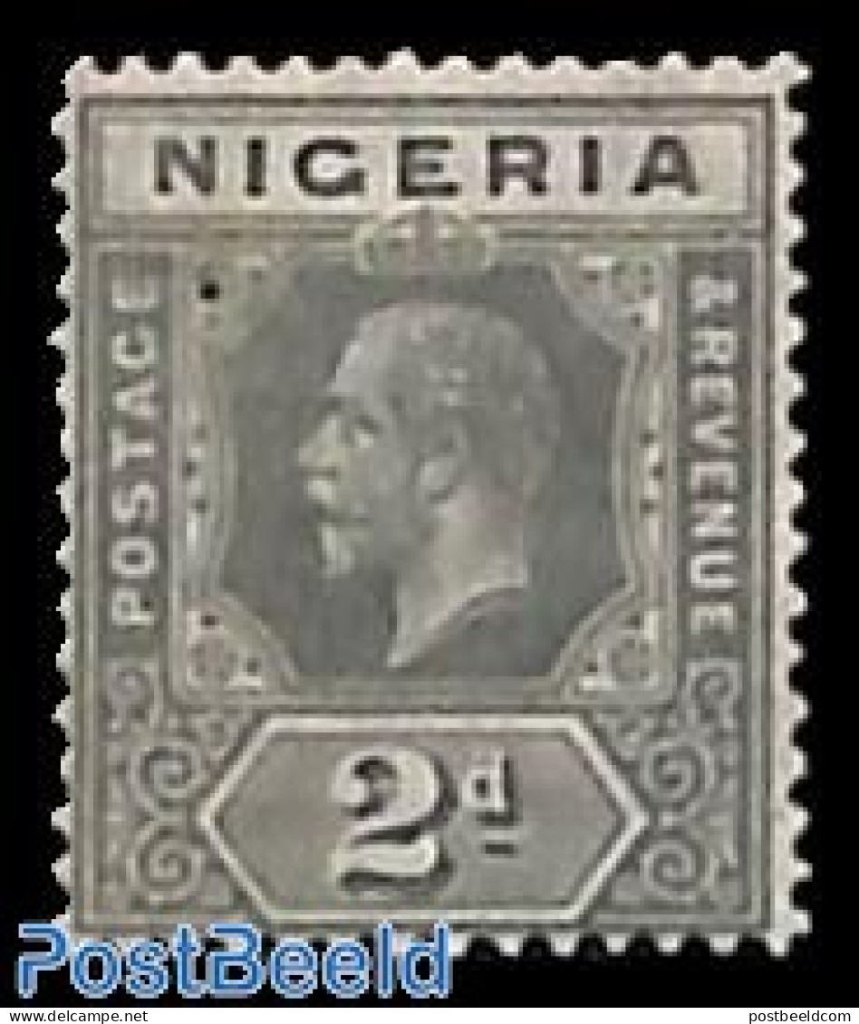 Nigeria 1914 2d, WM Mult. Crown-CA, Grey, Stamp Out Of Set, Unused (hinged) - Other & Unclassified