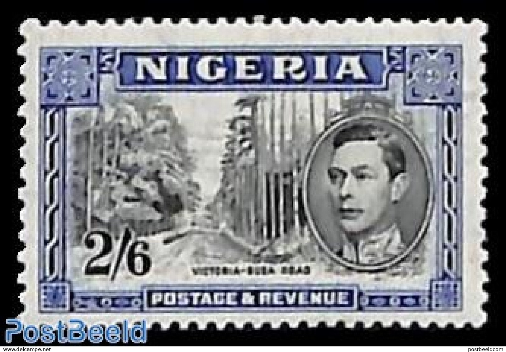 Nigeria 1938 2/6s, Perf. 13"11.5, Stamp Out Of Set, Unused (hinged) - Other & Unclassified