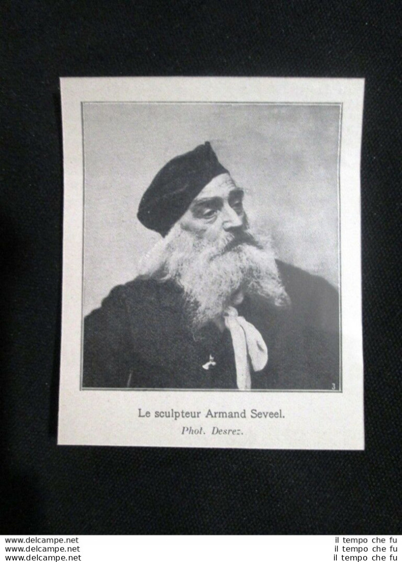 Lo Scultore Armand Seveel  Stampa Del 1905 - Autres & Non Classés