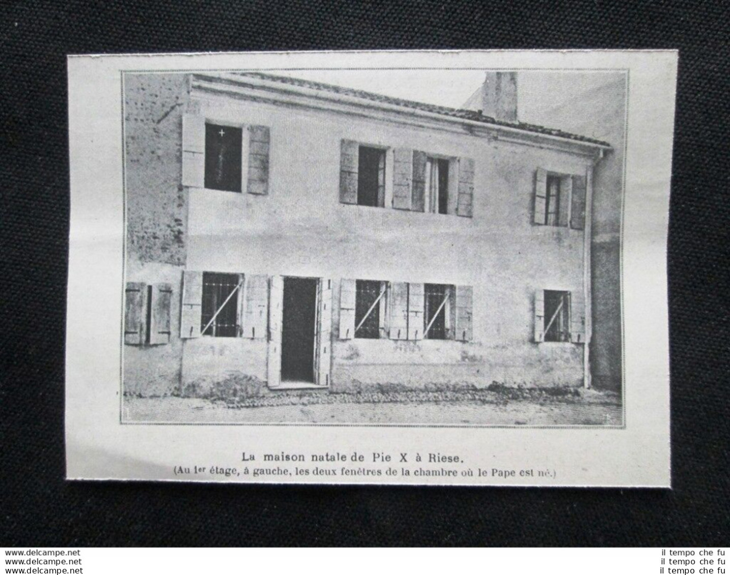 Famiglia Papa Pio X - La Casa Natale Di Pio X A Riese Stampa Del 1903 - Other & Unclassified