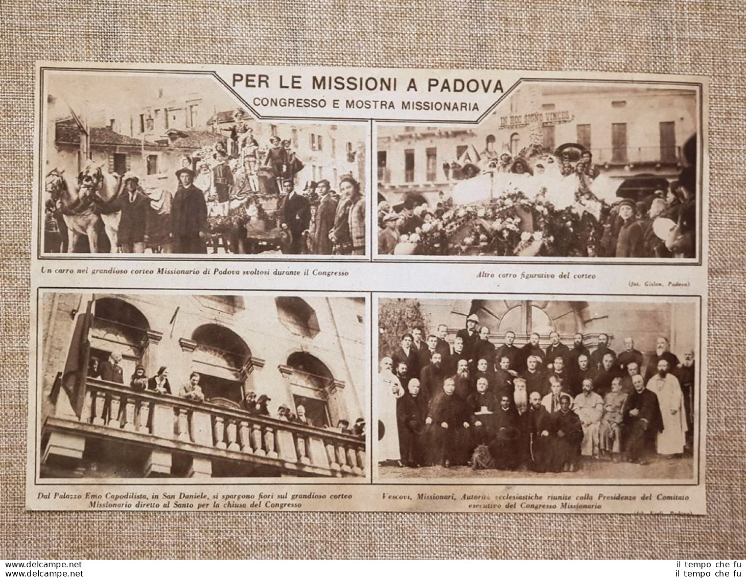 Padova Nel 1925 Congresso E Mostra Missionaria Palazzo Emo Capodilista  - Autres & Non Classés
