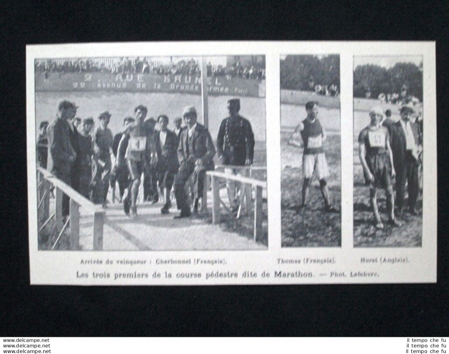 I Primi Tre Della Cosiddetta Corsa Maratona Stampa Del 1902 - Autres & Non Classés