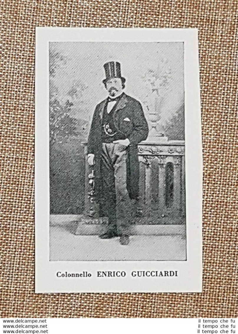 Enrico Guicciardi Ponte In Valtellina 6 Novembre 1812 – 1 Luglio 1895 Colonnello - Autres & Non Classés