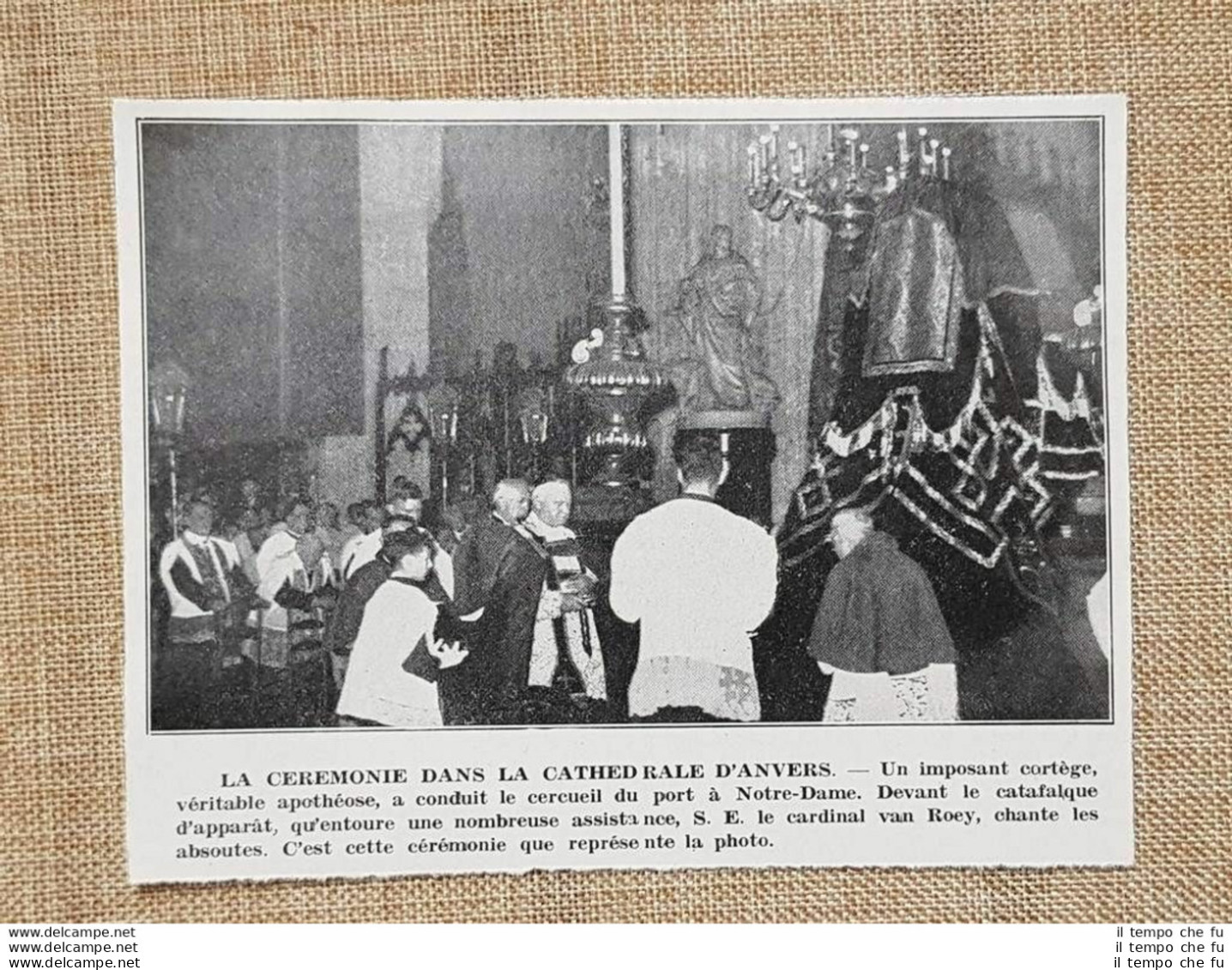 Anversa Rientro Patria Padre Damiano De Veuster 1936 Cerimonia Cattedrale Belgio - Other & Unclassified