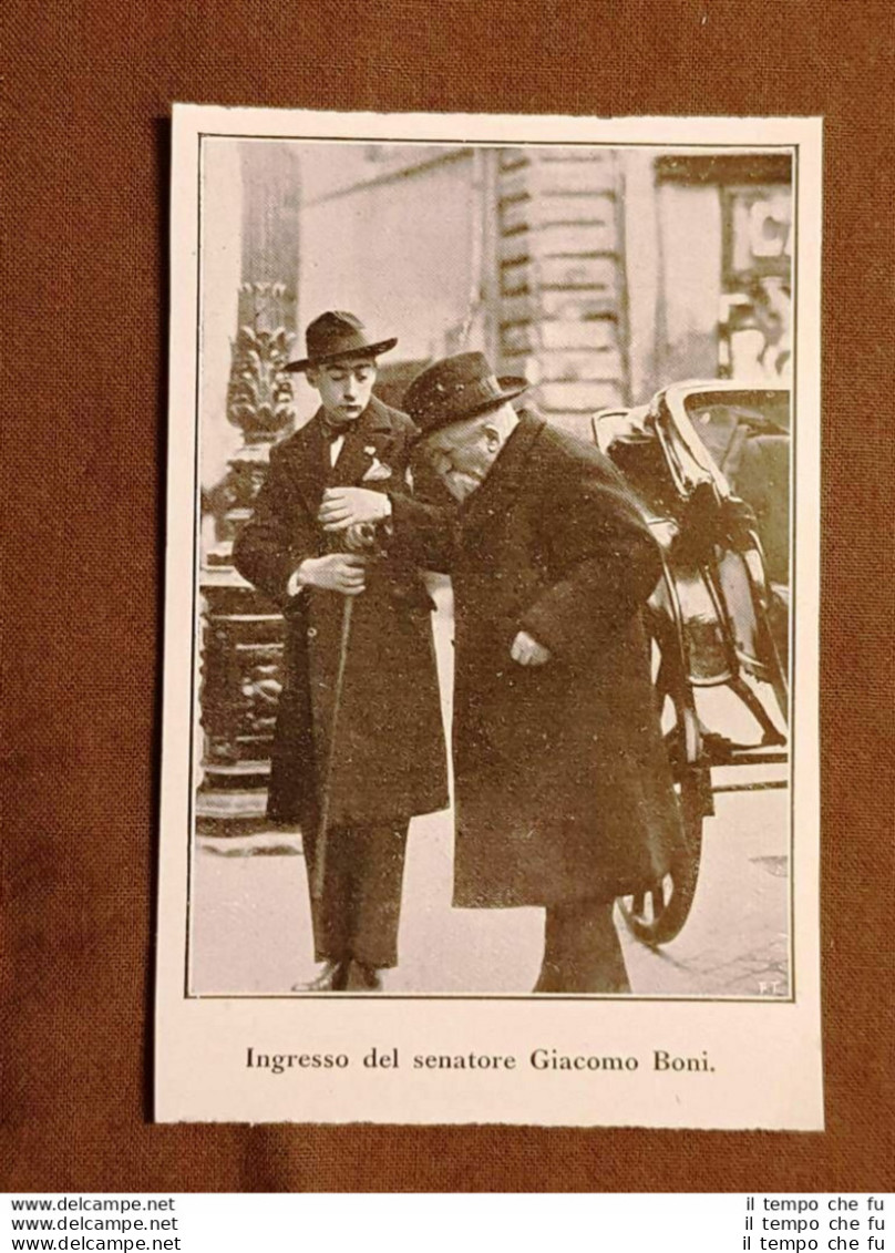 Giacomo Boni Nel 1925 Venezia, 25 Aprile 1859 – Roma, 10 Luglio 1925 Senatore - Altri & Non Classificati