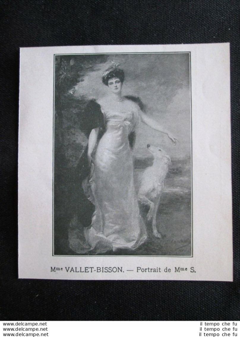 Vallet-Bisson  -  Ritratto Di Madame S. Stampa Del 1907 - Other & Unclassified