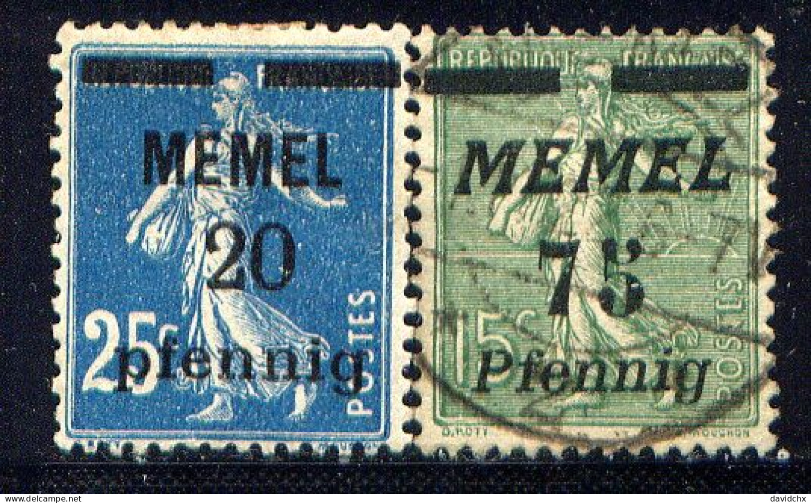 MEMEL, NO.'S 20(MH) AND 60(U) - Europe (Other)