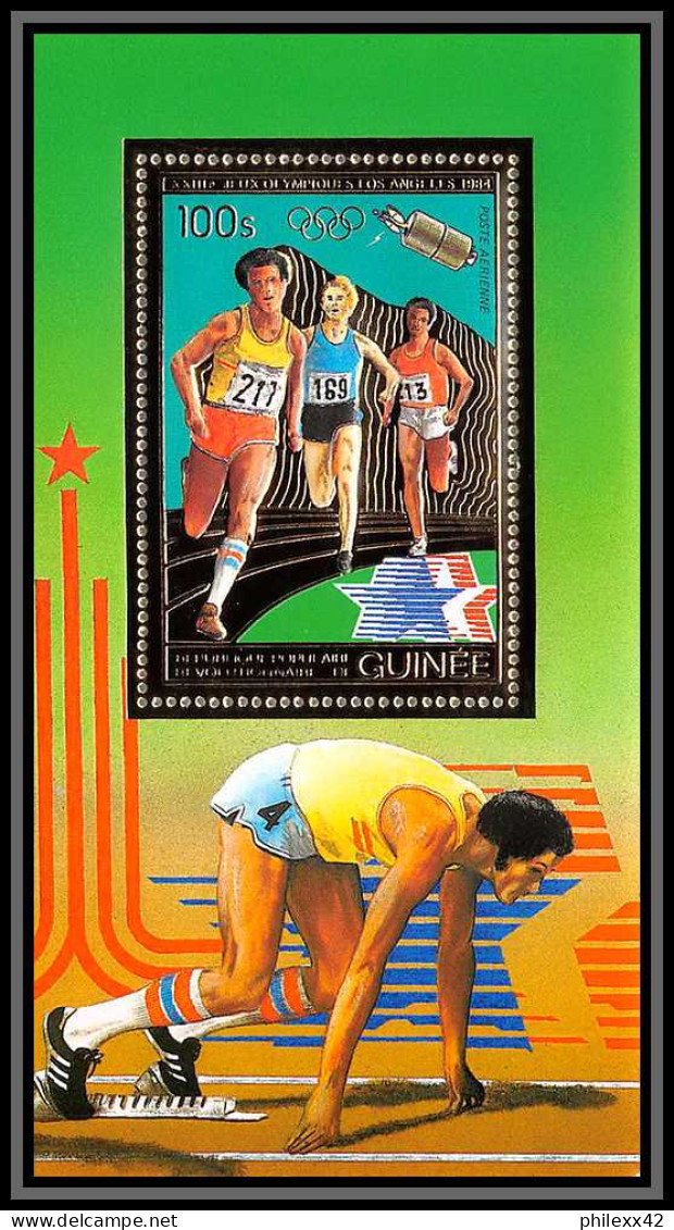 85850/ N° 56 A LOS ANGELES 1984 Jeux Olympiques Olympic Games Guinée Guinea OR Gold ** MNH Space - Verano 1984: Los Angeles