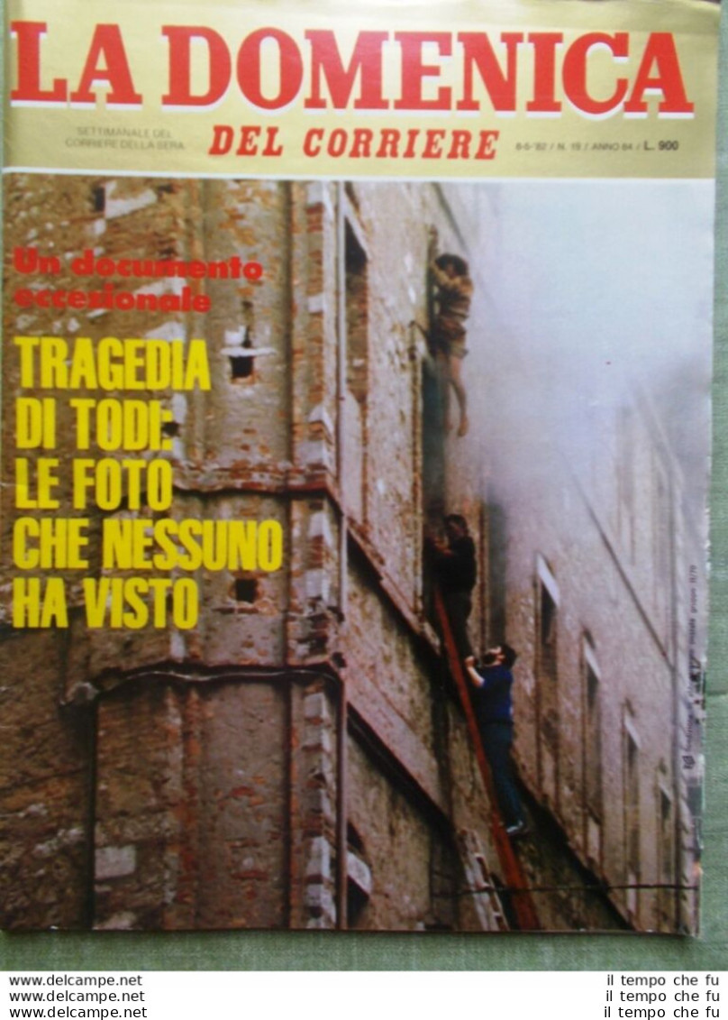 La Domenica Del Corriere  8 Maggio 1982 Tragedia Todi Paolo Rossi Falkland Biagi - Autres & Non Classés