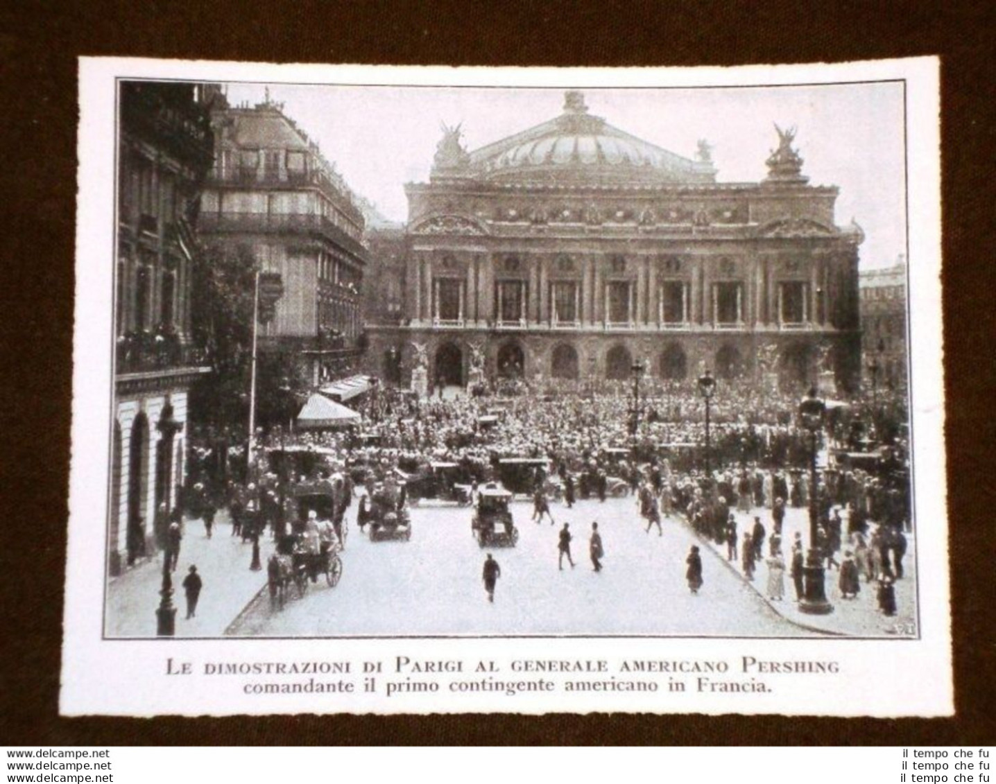 WW1 Prima Guerra Mondiale 1914-1918 Parigi Dimostrazioni Generale USA Pershing - Other & Unclassified