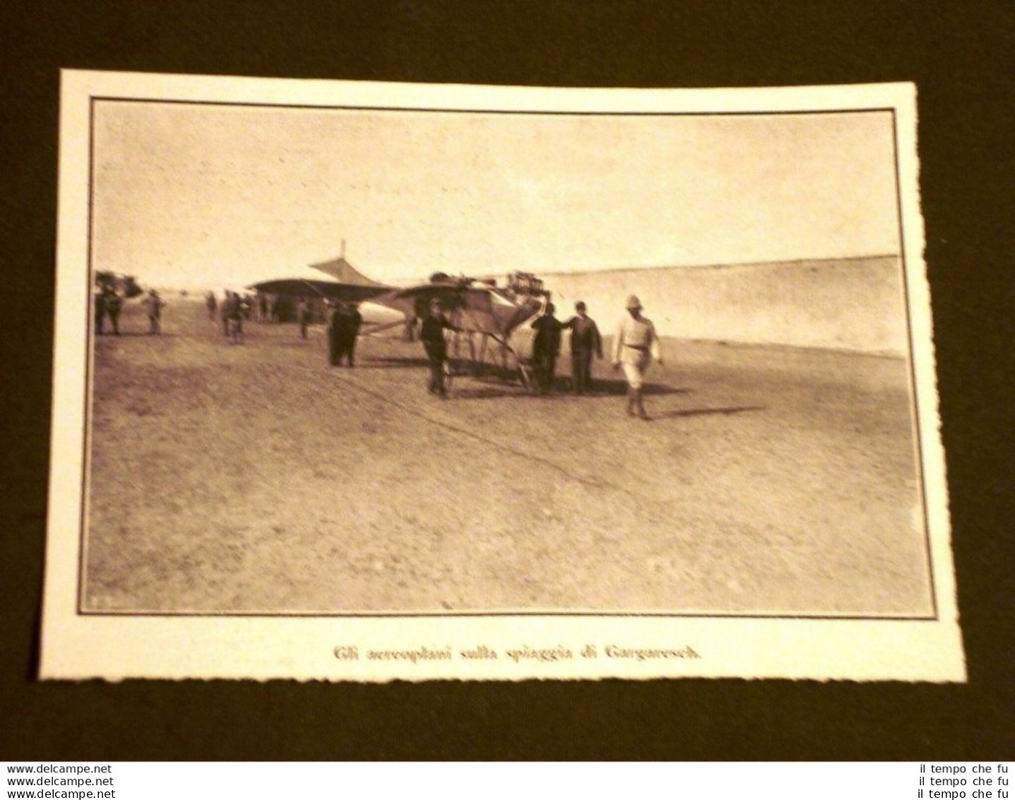 Spedizione Italia Tripolitania Libia Nel 1911 Aeroplani Spiaggia Di Gargaresch - Other & Unclassified