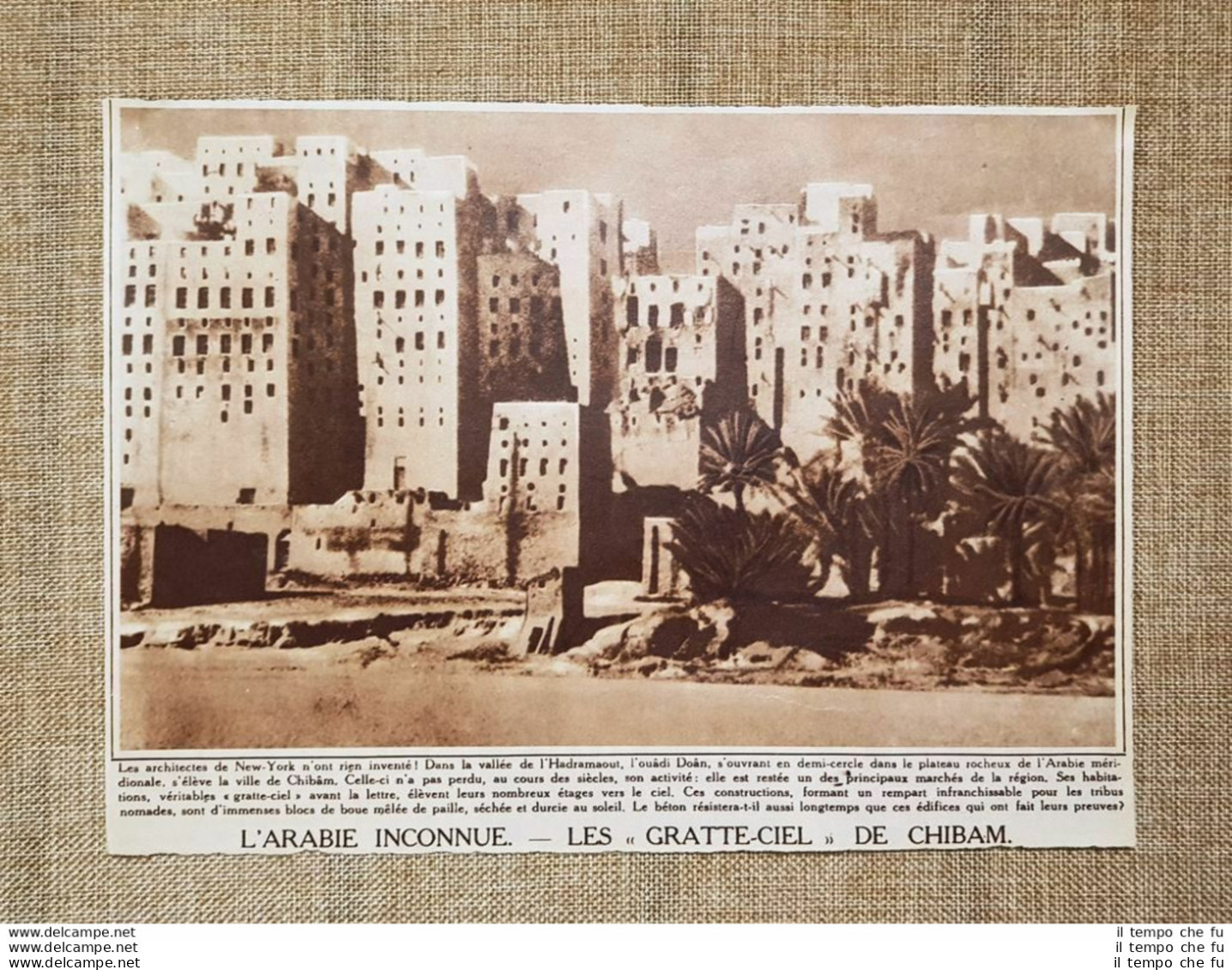 Chibam O Shibam Hadramawt Nel 1936 I Grattacieli Yemen - Sonstige & Ohne Zuordnung