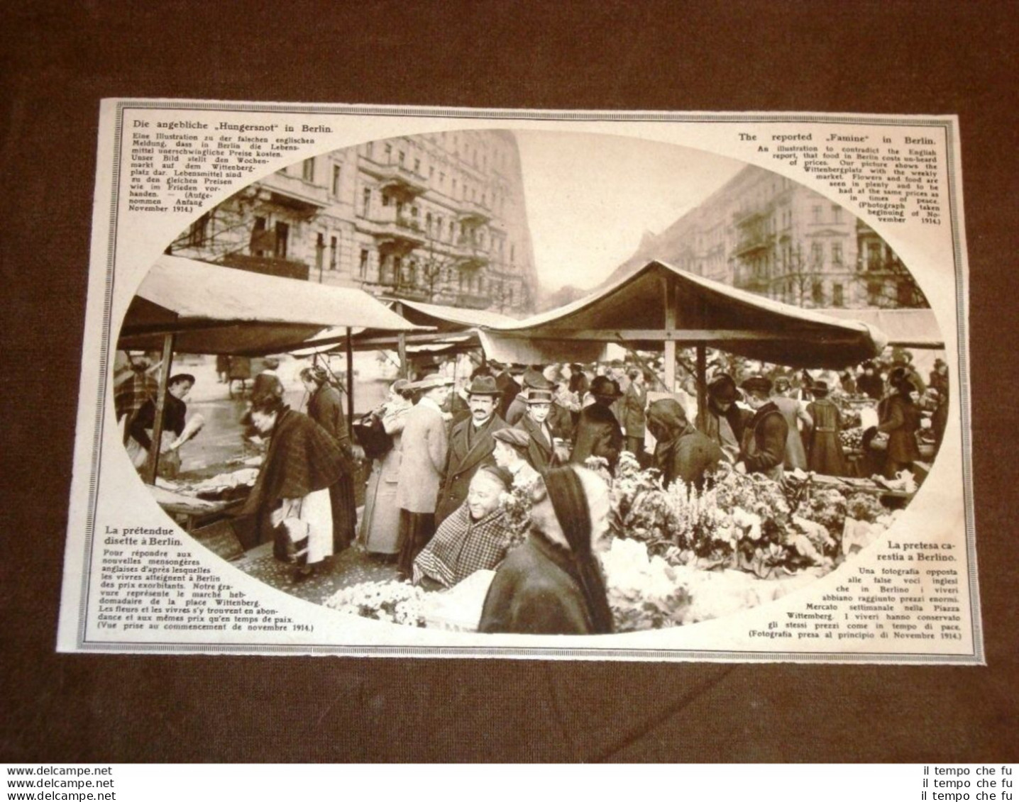 WW1 Prima Guerra Mondiale Berlino Mercato Piazza Wittemberg Proiettili Dum Dum - Autres & Non Classés