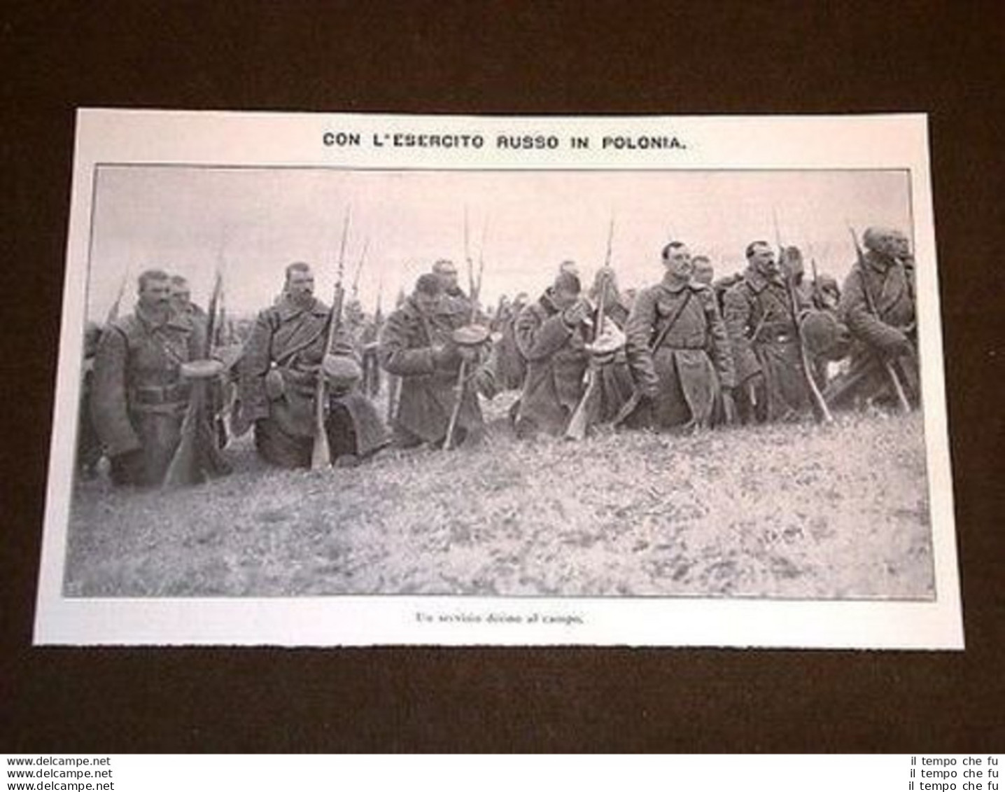 Guerra Europa Anno 1914 Esercito Russia Preghiera Polonia + Addis Abeba Castro - Autres & Non Classés