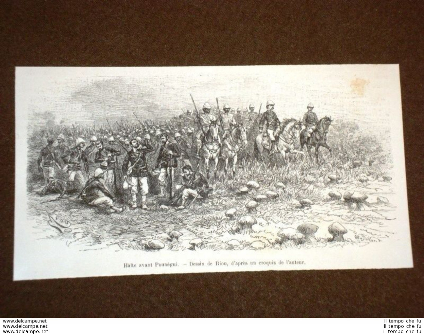 Soudan Francaise Halte Avant Pounégui En 1889 - Other & Unclassified