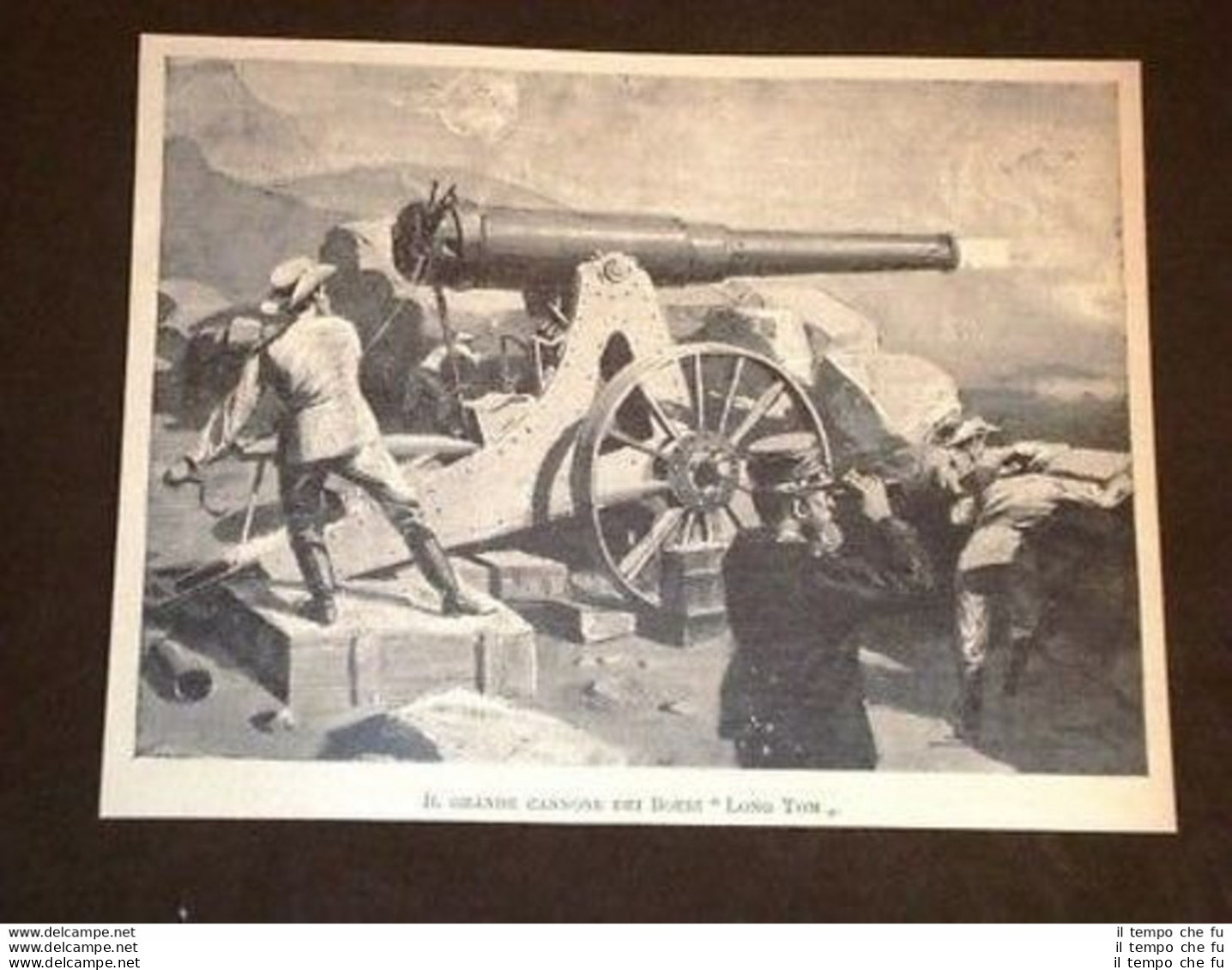 Guerra Il Grande Cannone Dei Boeri "Long Tom" - Avant 1900