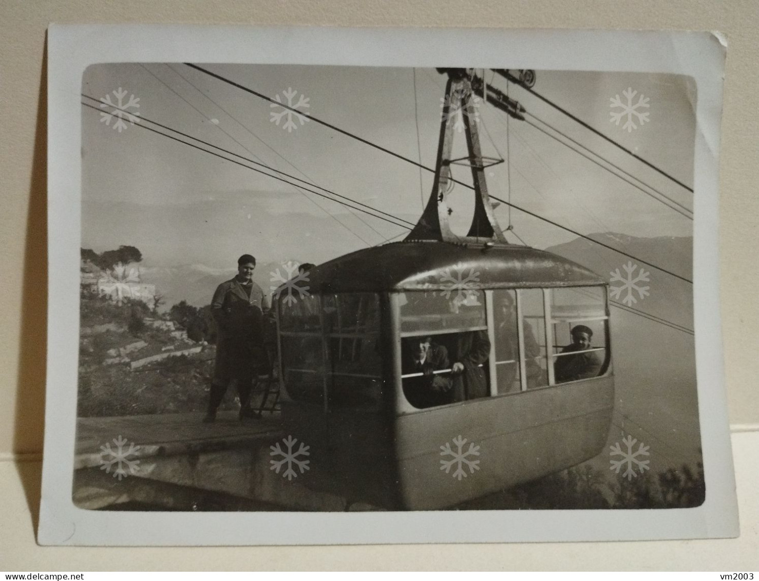 Italia Foto Gita Cassino Funivia MONTECASSINO 1934.  120x90 Mm - Europe