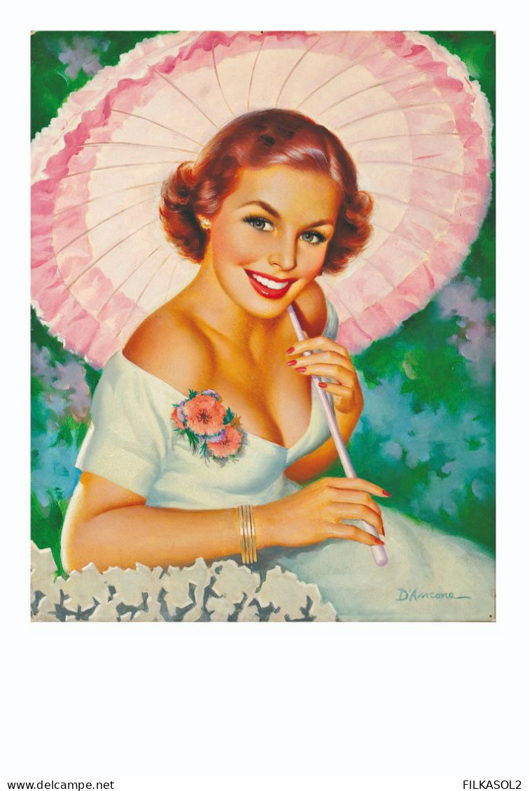 Edward D'Ancona Pin Up Postcard Collection - Size 15x10 Cm. Aprox. - Pin-Ups