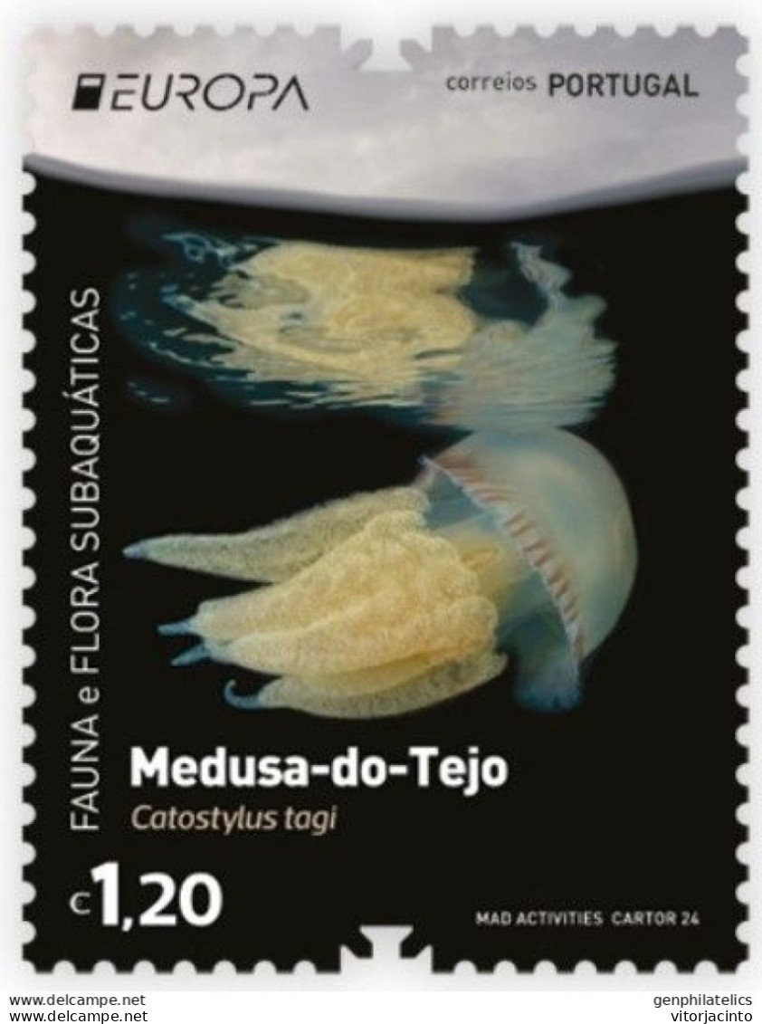 PORTUGAL (Continental) - EUROPA - Underwater Fauna And Flora - Date Of Issue: 2024-05-06 (Single Stamp) - 2024