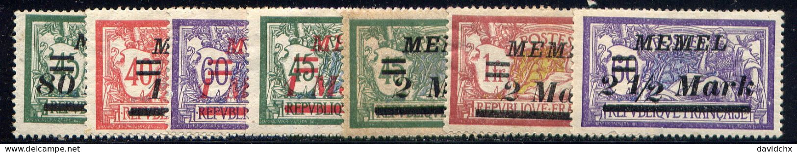 MEMEL, NO.'S 68-73 AND 75, MH - Europe (Other)