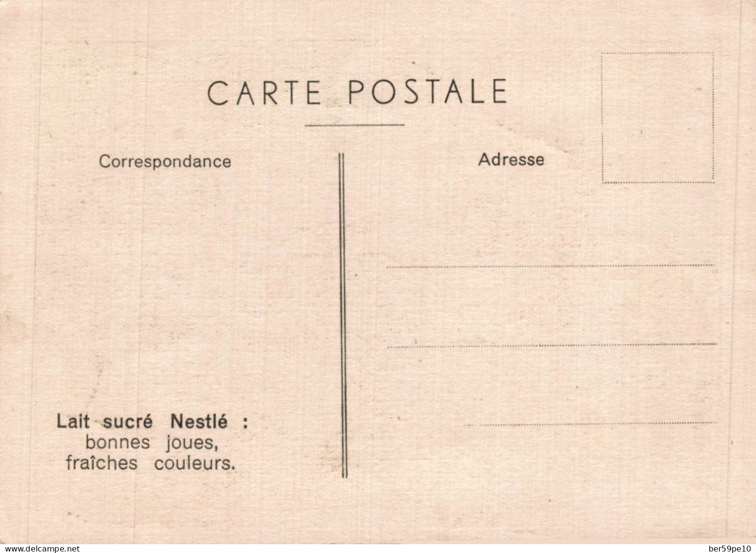 PUBLICITE LAIT SUCRE NESTLE L'HEUREUSE MAMAN - Werbepostkarten