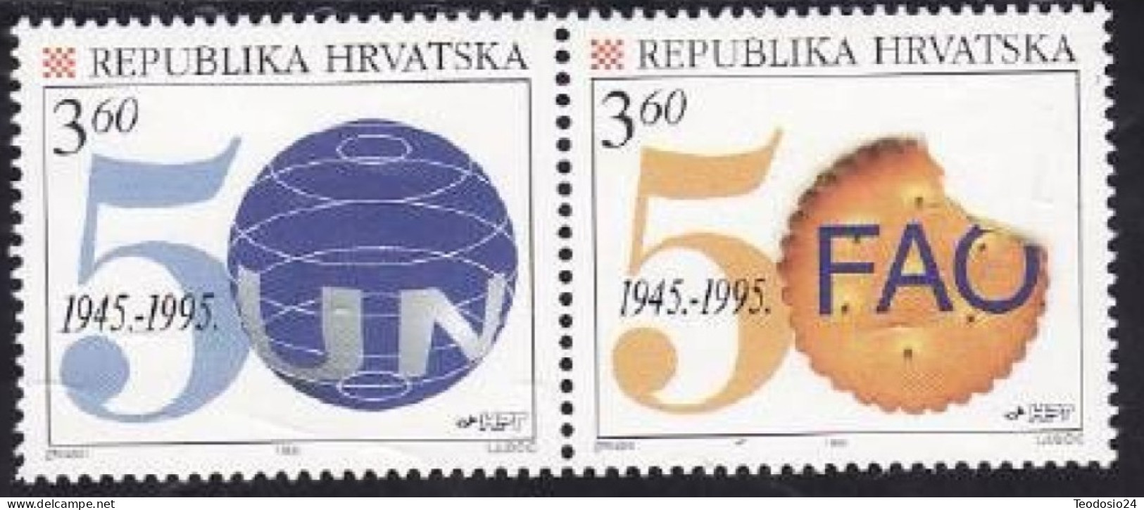 Croacia 1995 Yvert 322-23 ** - Croatia