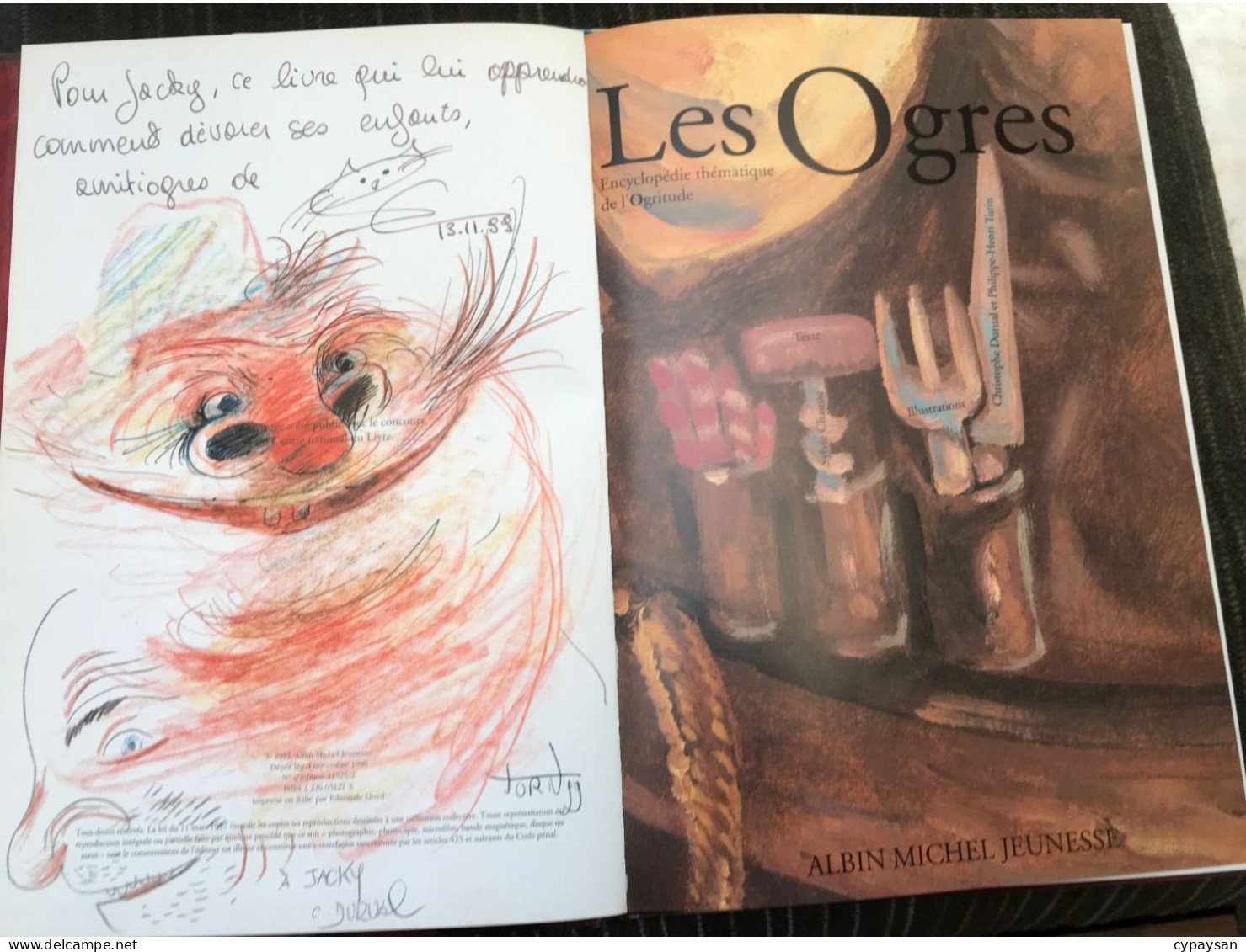 Les Ogres EO DEDICACE BE Albin Michel (BI2) - Autographs