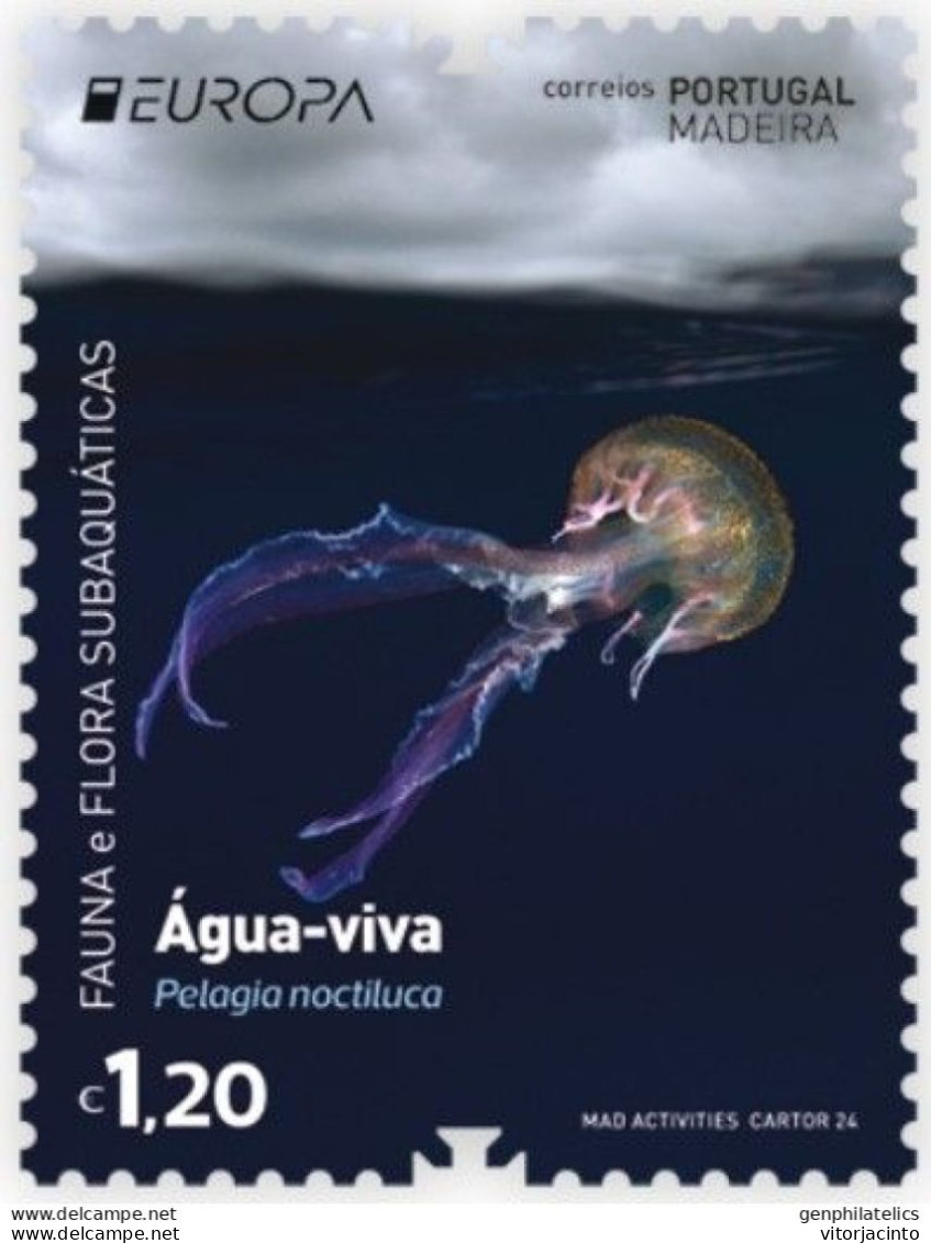PORTUGAL (Madeira) - EUROPA - Underwater Fauna And Flora - Date Of Issue: 2024-05-06 (Single Stamp) - 2024