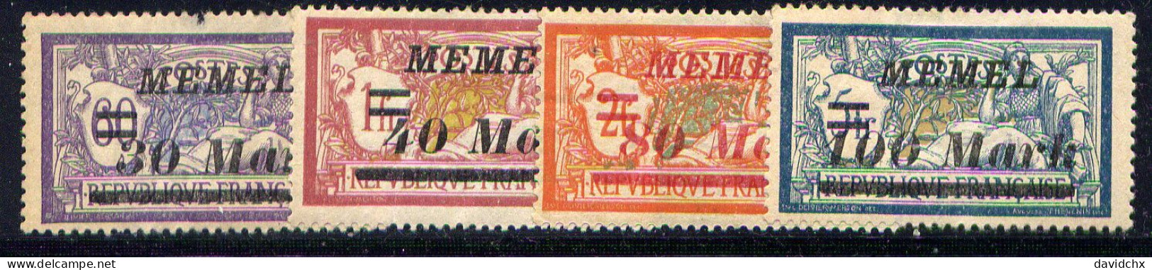 MEMEL, NO.'S 87, 89, 91 AND 92, MH - Europe (Other)