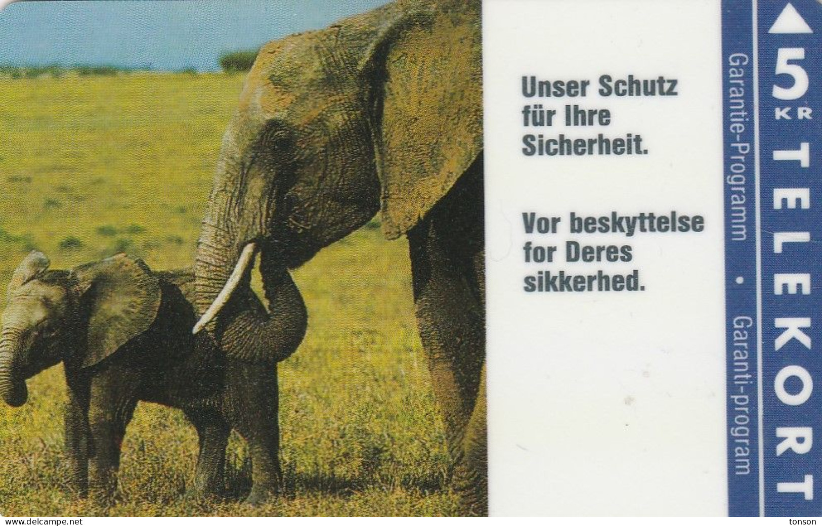 Denmark, KP 017, Elephants,  Mint, Only 2.000 Issued, 2 Scans. - Dinamarca