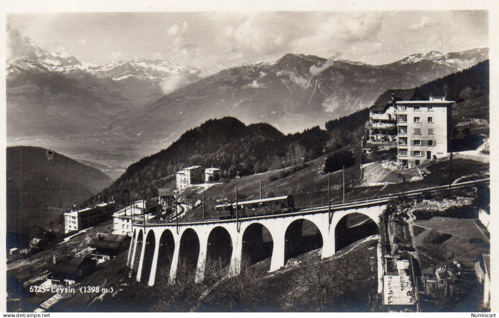 Leysin Viaduc Train Chemin De Fer - Leysin