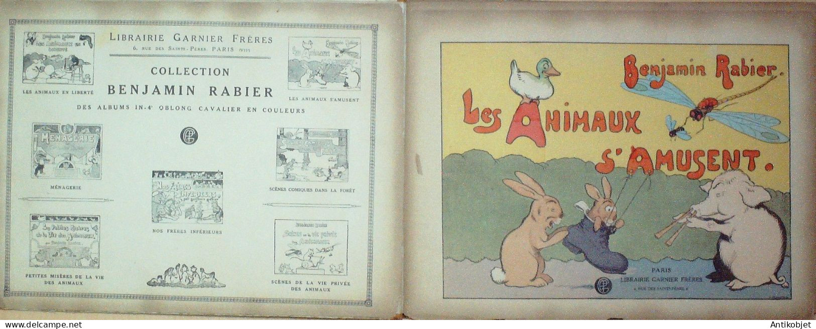 Rabier Benjamin Les Animaux S'amusent Dupont Garnier Eo 1926 - 1901-1940