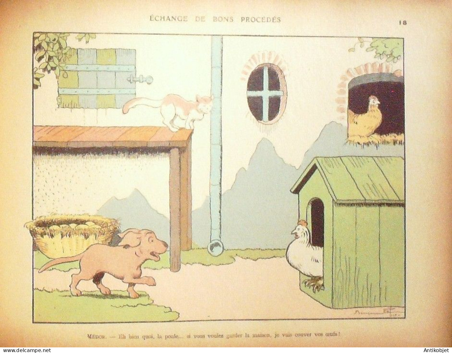 Rabier Benjamin Les animaux s'amusent Dupont Garnier Eo 1926