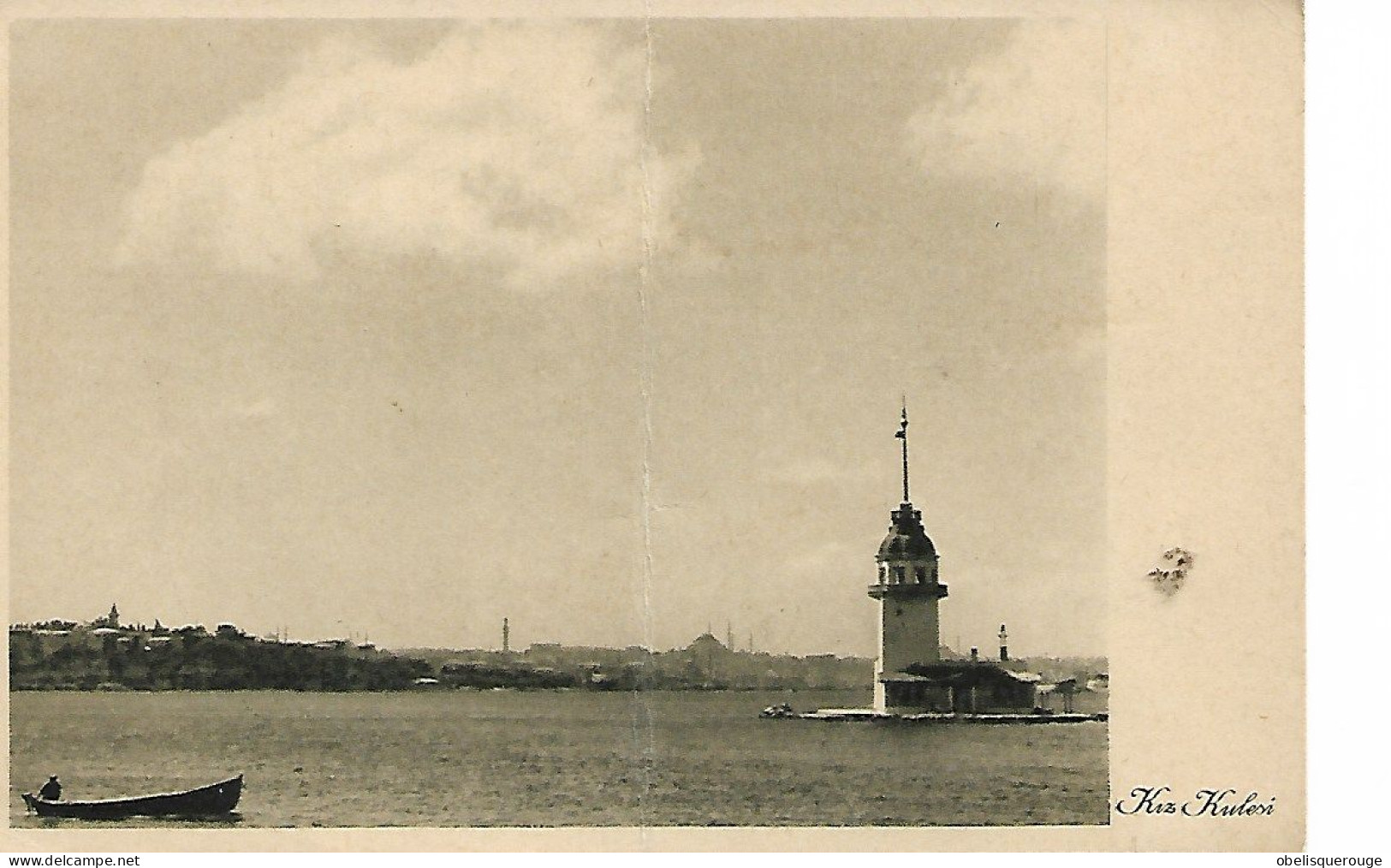 TURQUIE  ISTANBUL KES KULVESI LA TOUR DE LEANDRE VERS 1920 - Turkey
