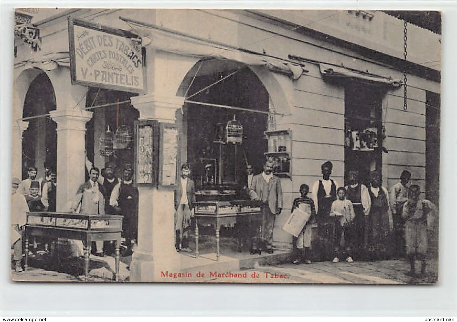 Greece - MYTILENE - V. Pantelis Postcard And Tobacco Store - Publ. Vassile Pantelides  - Greece