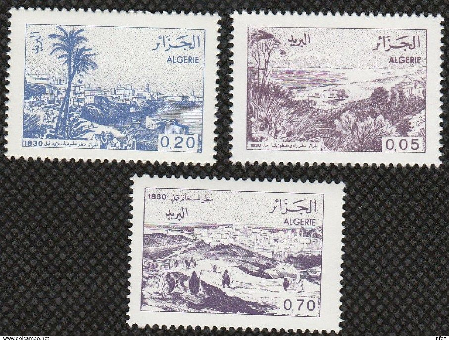 Année 1984-N°815a/817a Neufs**MNH : Vues D'Algérie Avant 1830 (cadre Petit) Ft.30,5x21 - Algerije (1962-...)