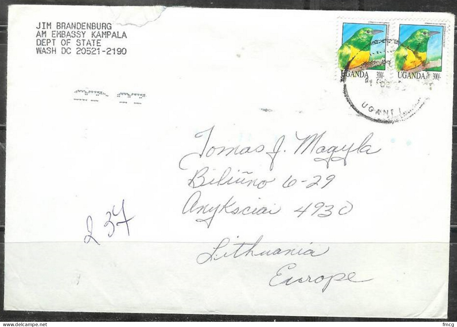1994  Thailand Postal History - Registered Cover Raminthra - Tailandia