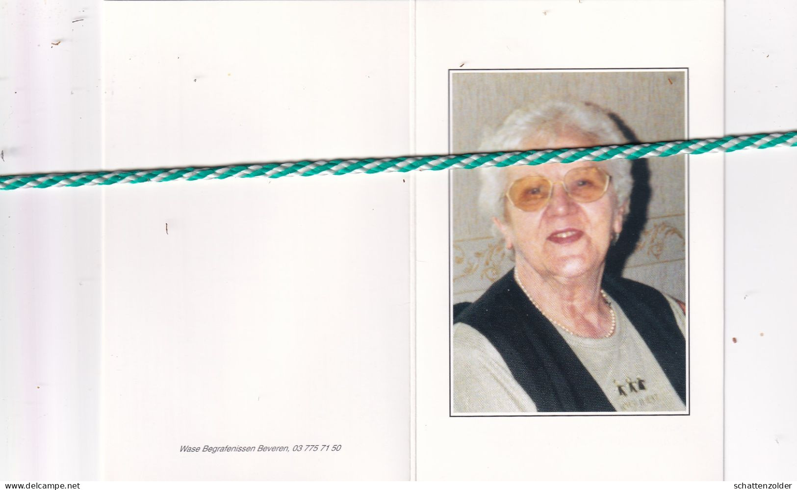 Yvonne Smet-Thilleman, Meerdonk 1928, Melsele 2005. Foto - Obituary Notices