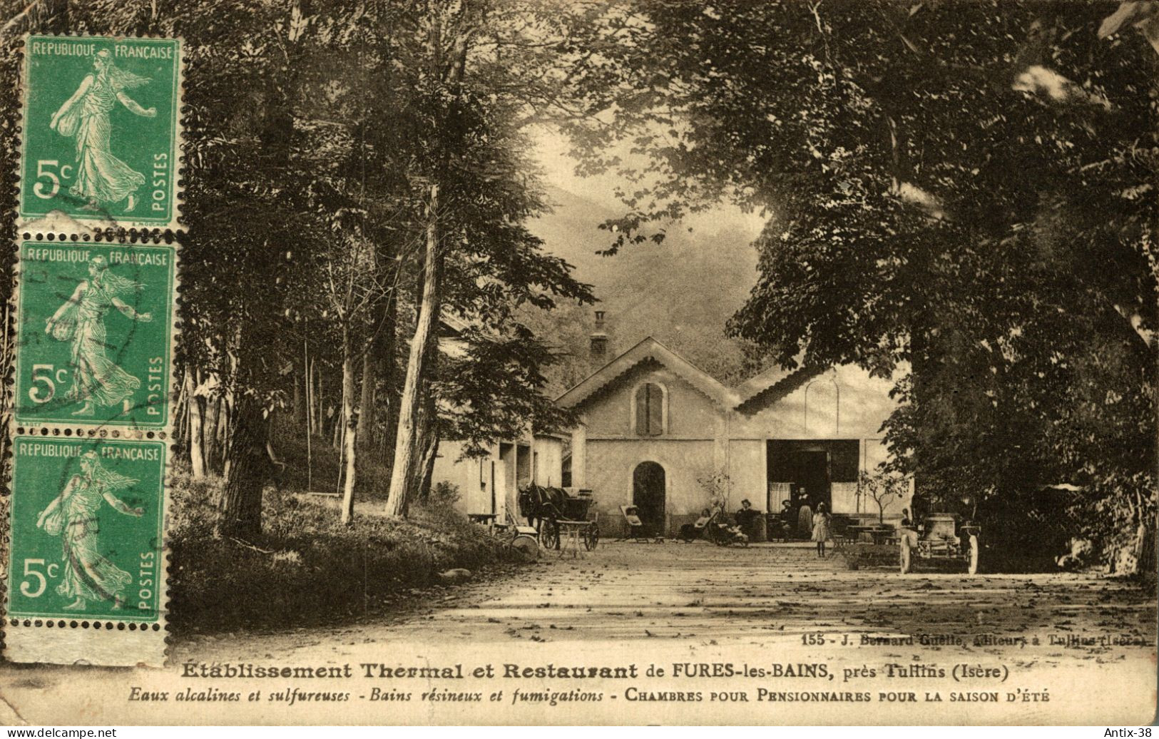 N81 - 38 - FURES - Isère - Etablissement Thermal Et Restaurant De Fures-les-Bains - Tullins