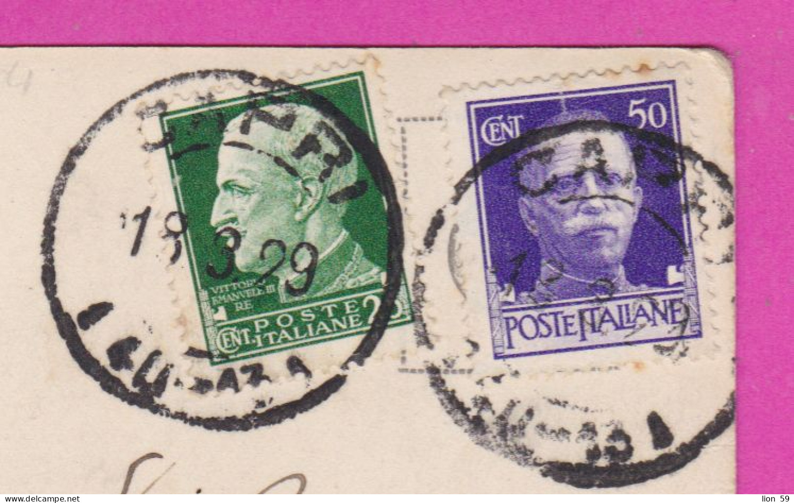 293997 / Italy - 21-42 CAPRI Water Inside The Cave Boat People PC 1929 USED 50+25 C King Victor Emmanuel III - Storia Postale