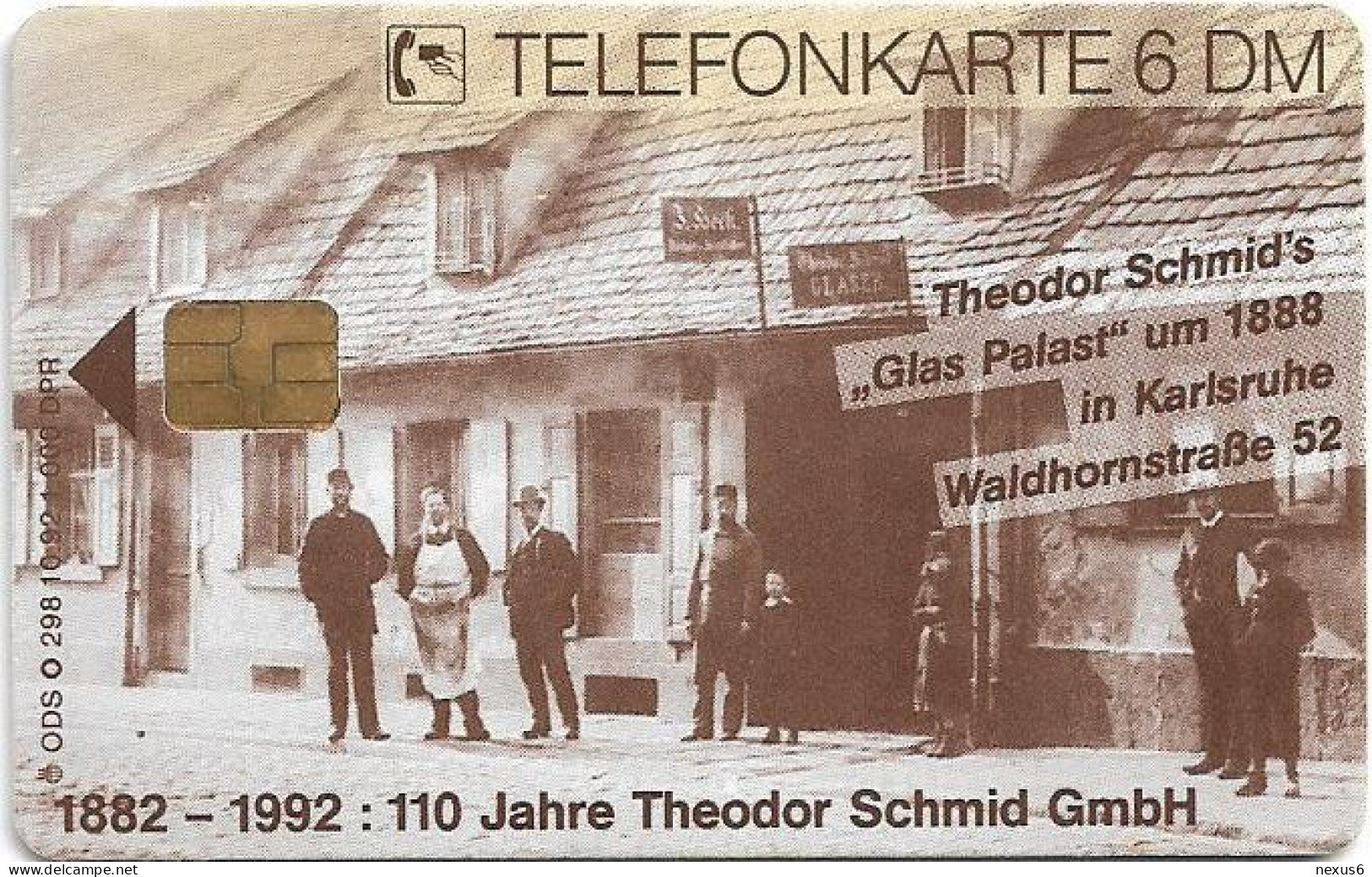 Germany - Theodor Schmid GmbH - Glashandwerk - O 0298 - 10.1992, 6DM, 1.000ex, Used - O-Series: Kundenserie Vom Sammlerservice Ausgeschlossen