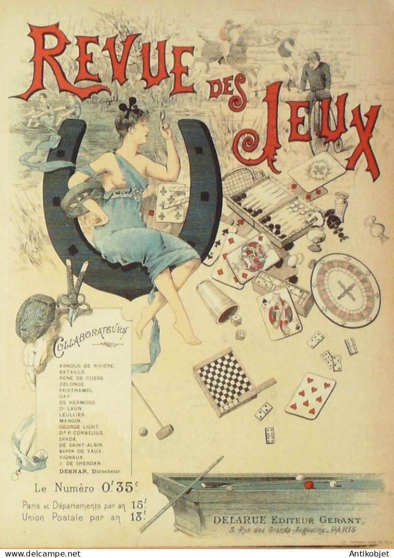 Moniteur Des Revue De Jeux & Matches X 57 Revues (1889-90) Rare - Gesellschaftsspiele